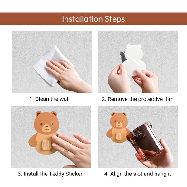 Cute Teddy Bear Toothbrush Holder | š„Buy 1 Get 1 Freeš„